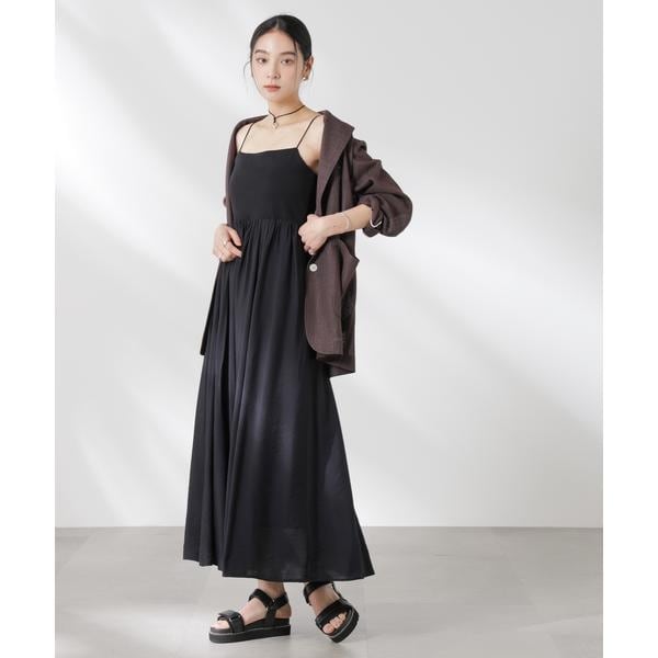 ナノユニバース（NANO universe）/リブドッキング2wayキャミワンピース