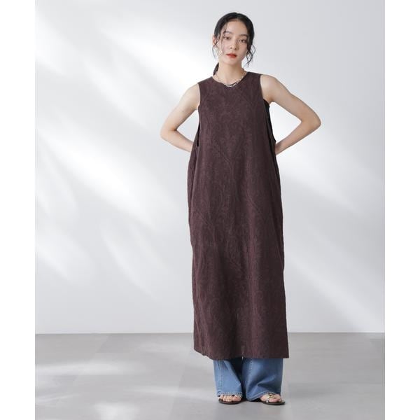 ナノユニバース（NANO universe）/made in india カットワークジャカードワンピース(セットアップ可)