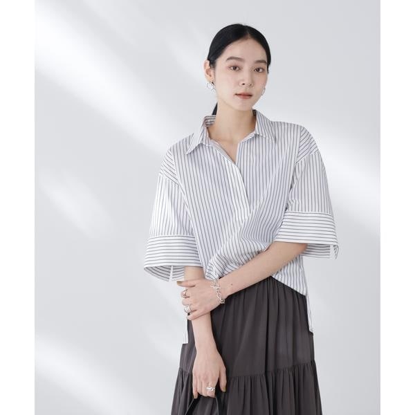 ナノユニバース（NANO universe）/ワイドスリーブスキッパーシャツ