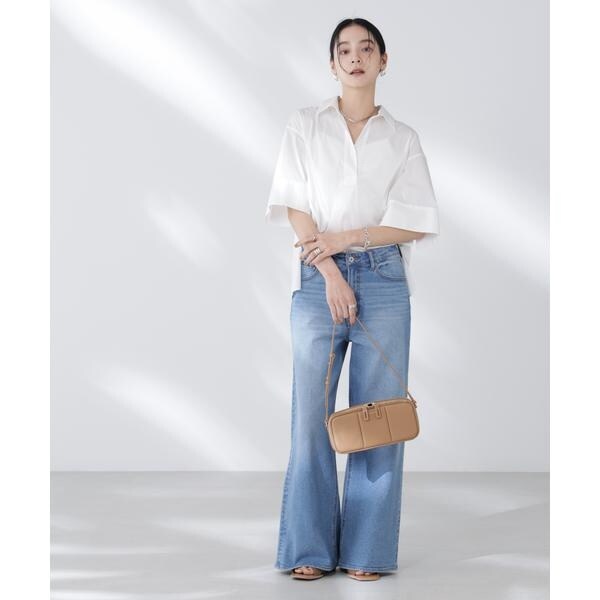 ナノユニバース（NANO universe）/ワイドスリーブスキッパーシャツの