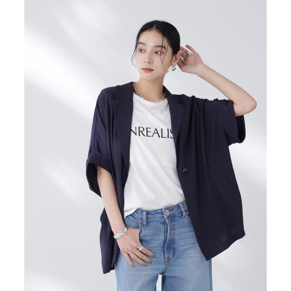 ナノユニバース（NANO universe）/ハーフスリーブラフジャケット