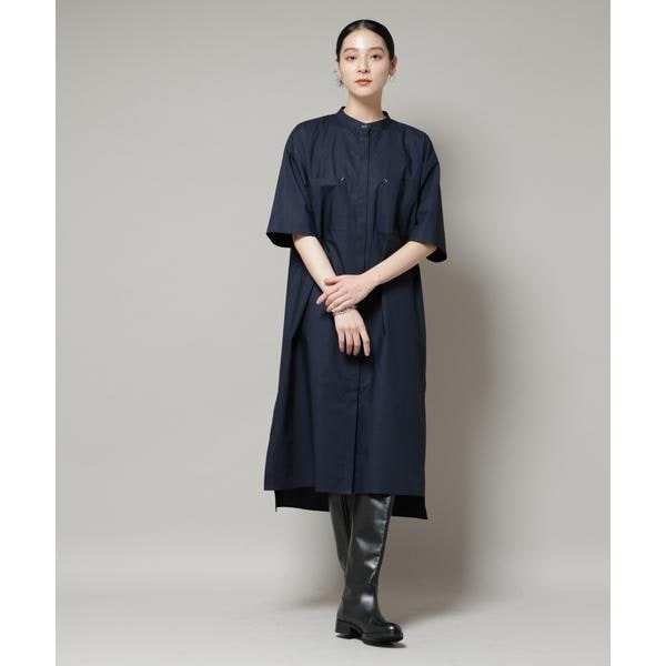 ナノユニバース（NANO universe）/Ｗポケットハーフスリーブシャツワンピース