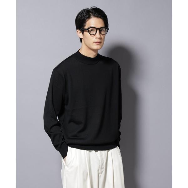 ナノユニバース（NANO universe）/「毛玉レスニット」ファインゲージモックネック