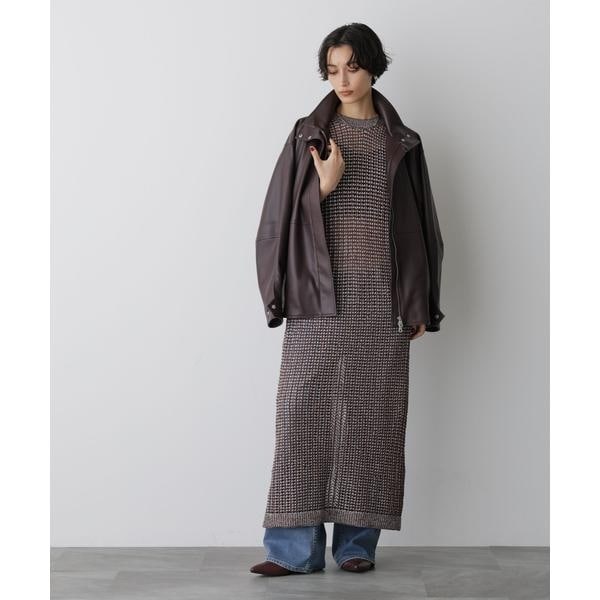 ナノユニバース（NANO universe）/「STEVELOUR」シャイニーレースニットワンピース