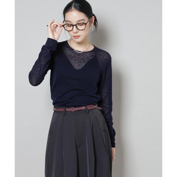 ナノユニバース（NANO universe）/スイビウールクルーネックニットプルオーバー