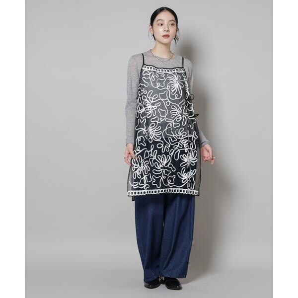 ナノユニバース（NANO universe）/Sara mallika／TULLETAPEEMBRIODERY CAMI DRESS ナノユニバース（NANO universe）/Sara mallika／TULLETAPEEMBRIODERY