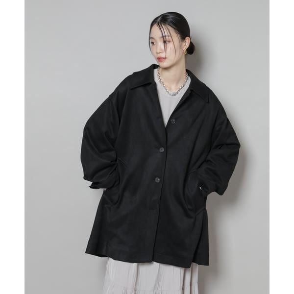 ナノユニバース（NANO universe）/フェイクスエードAラインミドルコート