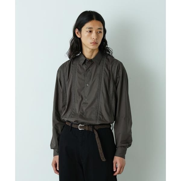 ナノユニバース（NANO universe）/「HOTEL LACE」デザインステッチロングスリーブシャツ