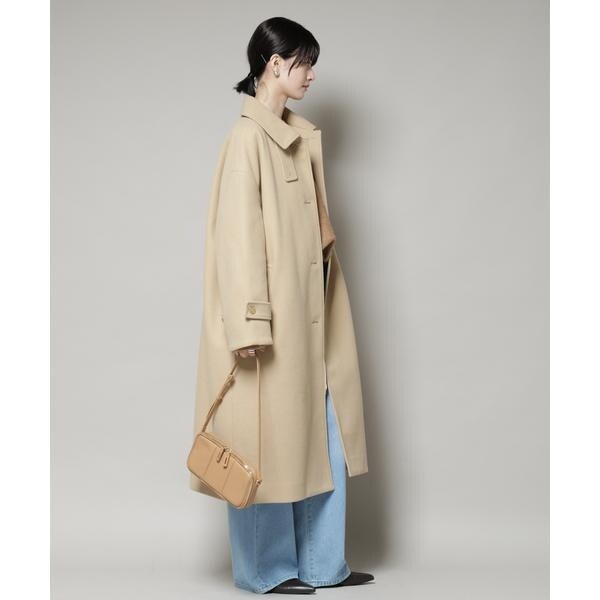 ナノユニバース（NANO universe）/メルトンジャージーステンカラーコート