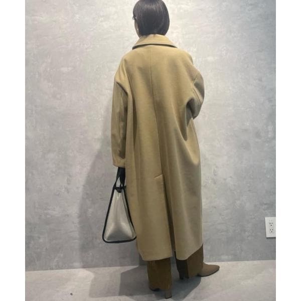 ナノユニバース（NANO universe）/メルトンジャージーステンカラーコート