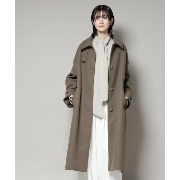 ナノユニバース（NANO universe）/メルトンジャージーステンカラーコート