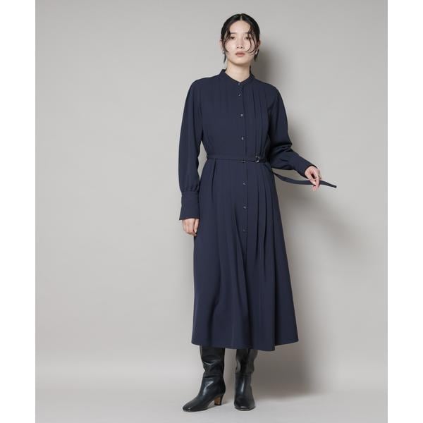 ナノユニバース（NANO universe）/ダブルクロスベルト付きタックワンピース