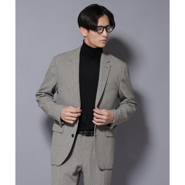 ナノユニバース（NANO universe）/「N JACKET BASIC」 洗えるMIXツイードストレッチジャケット(セットアップ可)