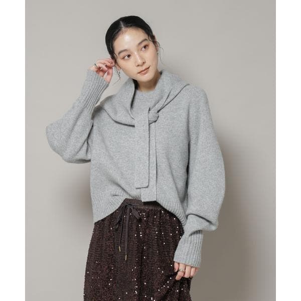 ナノユニバース（NANO universe）/AQUAウールカシミヤクルーネックニットプルオーバー