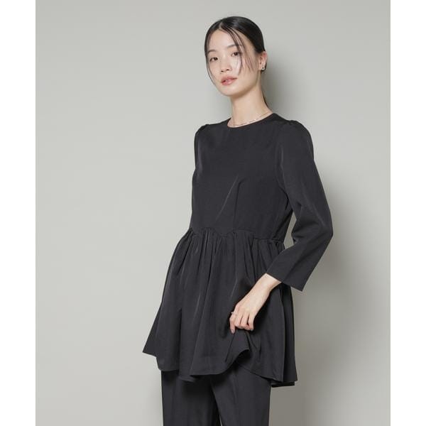 ナノユニバース（NANO universe）/troisieme chaco／TWILL ペプラムトップス(セットアップ可)