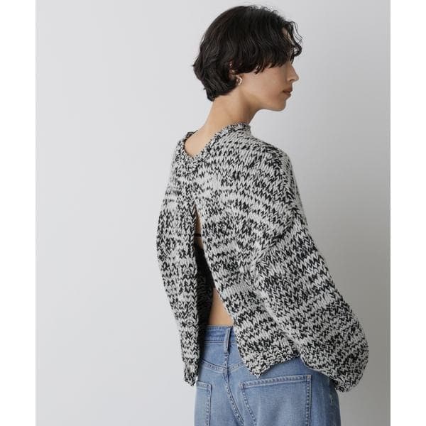 ナノユニバース（NANO universe）/「STEVELOUR」ミックスカラー2WAYスナップニット