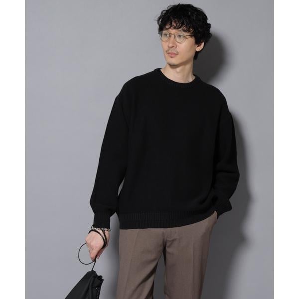 ナノユニバース（NANO universe）/コットンMIXバルキーカノコクルーネックニット