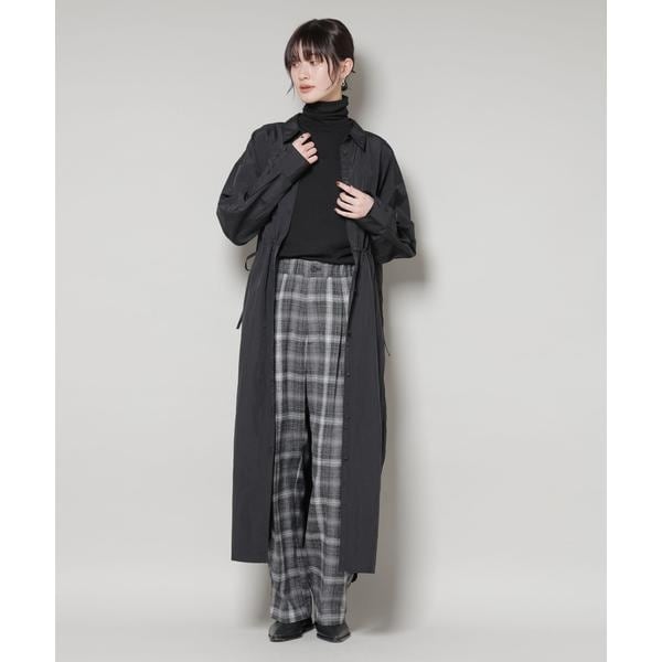 ナノユニバース（NANO universe）/ナイロンタッサードロストシャツワンピース