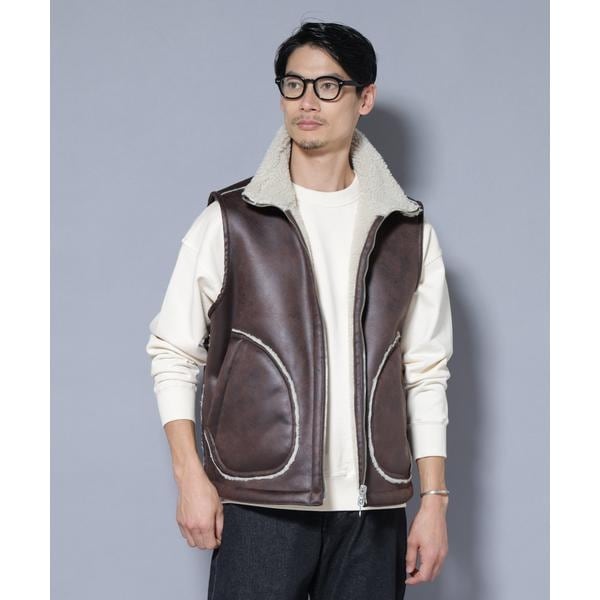 メンズ 【気分がいいので1DAYSALE】50s ビンテージ ムートンベスト