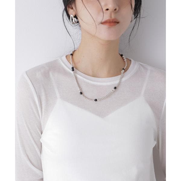 ナノユニバース（NANO universe）/PHILIPPE AUDIBERT／Eunice necklace Black