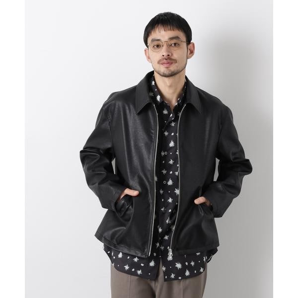 新品】 【3L～5L ネイビー】 ライダース ジャケット メンズ 大きい 