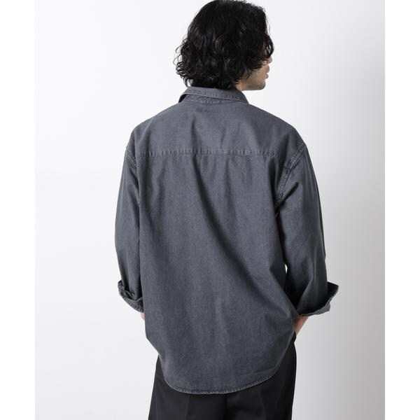 ナノユニバース（NANO universe）/「OtoNANO」大人のワイドシャツ デニムシャツ 長袖_4