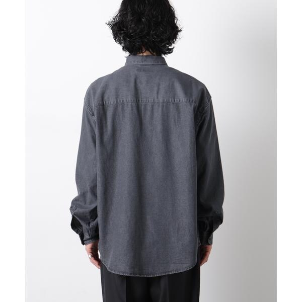 ナノユニバース（NANO universe）/「OtoNANO」大人のワイドシャツ デニムシャツ 長袖_10