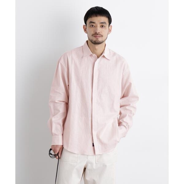 ナノユニバース（NANO universe）/「FRENCH LINEN」リネンコットンレギュラーシャツ_2