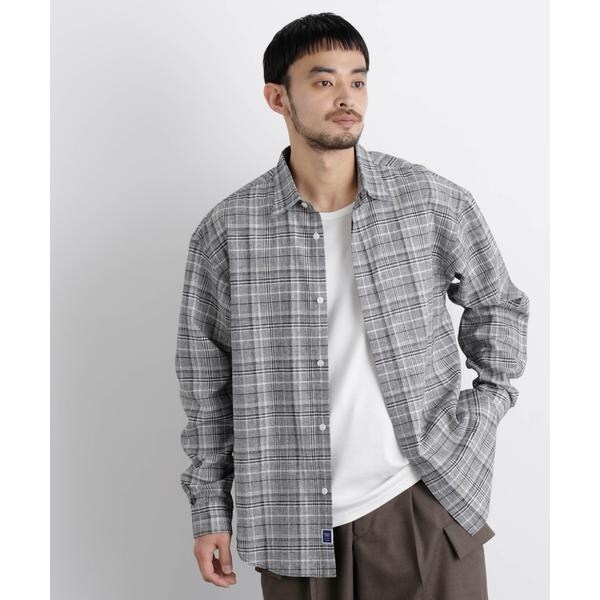 ナノユニバース（NANO universe）/「FRENCH LINEN」リネンコットンレギュラーシャツ_3