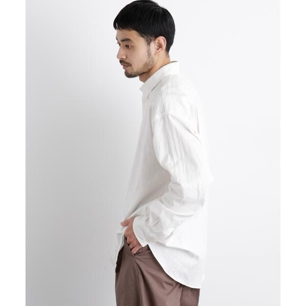 ナノユニバース（NANO universe）/「FRENCH LINEN」リネンコットンレギュラーシャツ_5