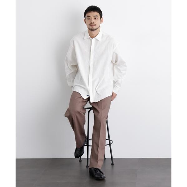 ナノユニバース（NANO universe）/「FRENCH LINEN」リネンコットンレギュラーシャツ_7