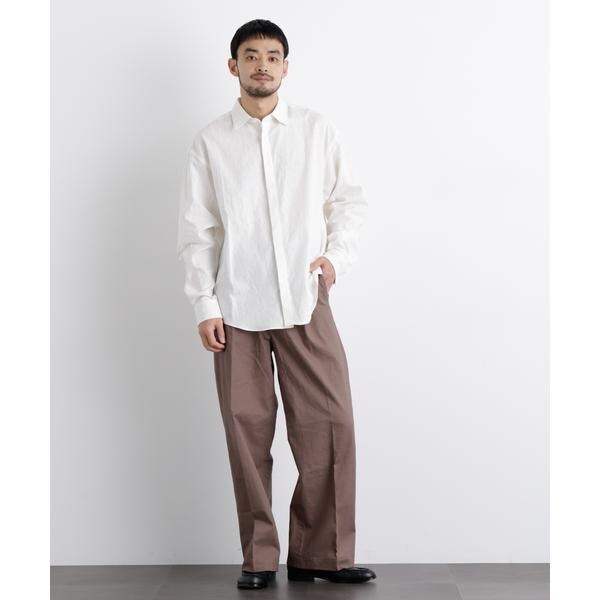 ナノユニバース（NANO universe）/「FRENCH LINEN」リネンコットンレギュラーシャツ_8