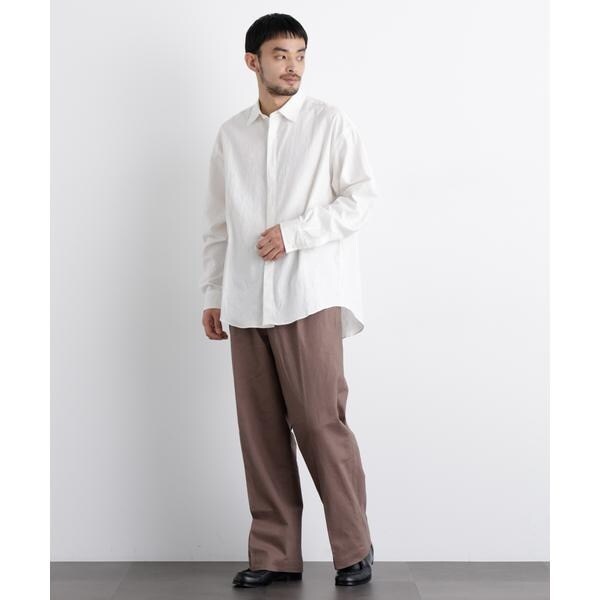 ナノユニバース（NANO universe）/「FRENCH LINEN」リネンコットンレギュラーシャツ_9