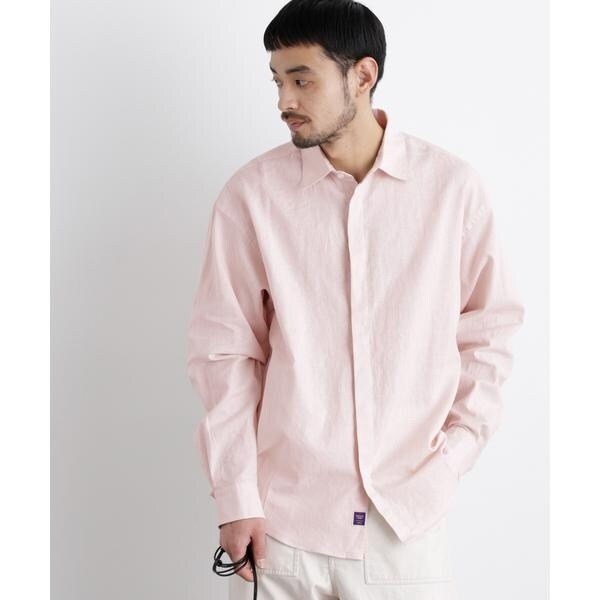ナノユニバース（NANO universe）/「FRENCH LINEN」リネンコットンレギュラーシャツ_12