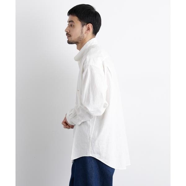 ナノユニバース（NANO universe）/「FRENCH LINEN」リネンコットンスタンドシャツ_6