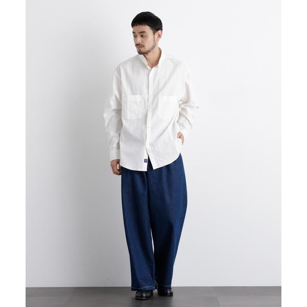 ナノユニバース（NANO universe）/「FRENCH LINEN」リネンコットンスタンドシャツ_8