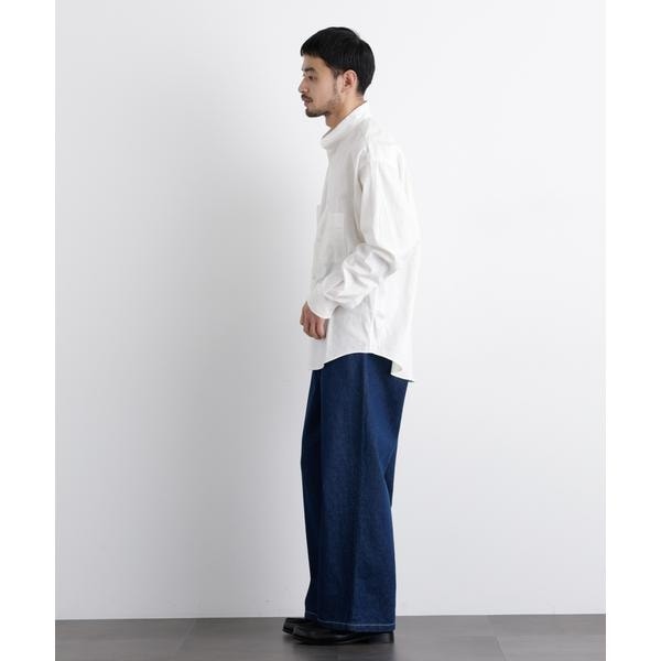 ナノユニバース（NANO universe）/「FRENCH LINEN」リネンコットンスタンドシャツ_10