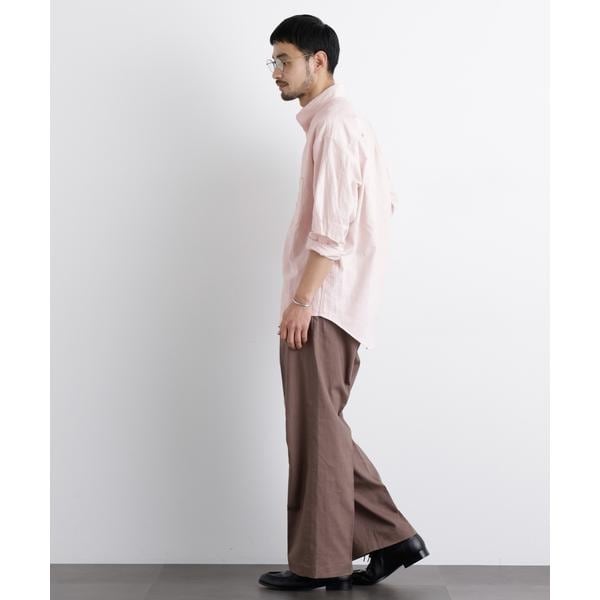 ナノユニバース（NANO universe）/「FRENCH LINEN」リネンコットンスタンドシャツ_15