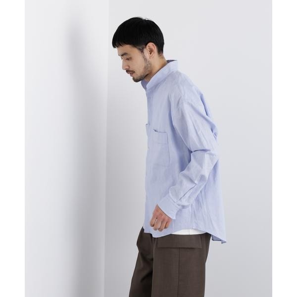 ナノユニバース（NANO universe）/「FRENCH LINEN」リネンコットンスタンドシャツ_18