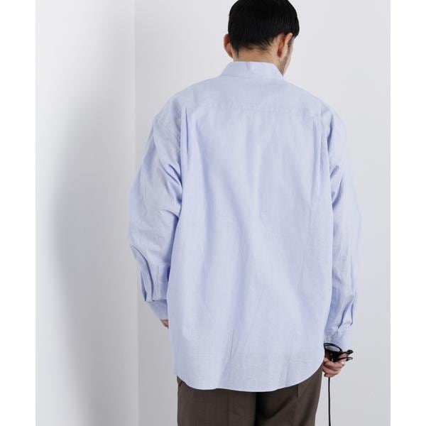ナノユニバース（NANO universe）/「FRENCH LINEN」リネンコットンスタンドシャツ_19