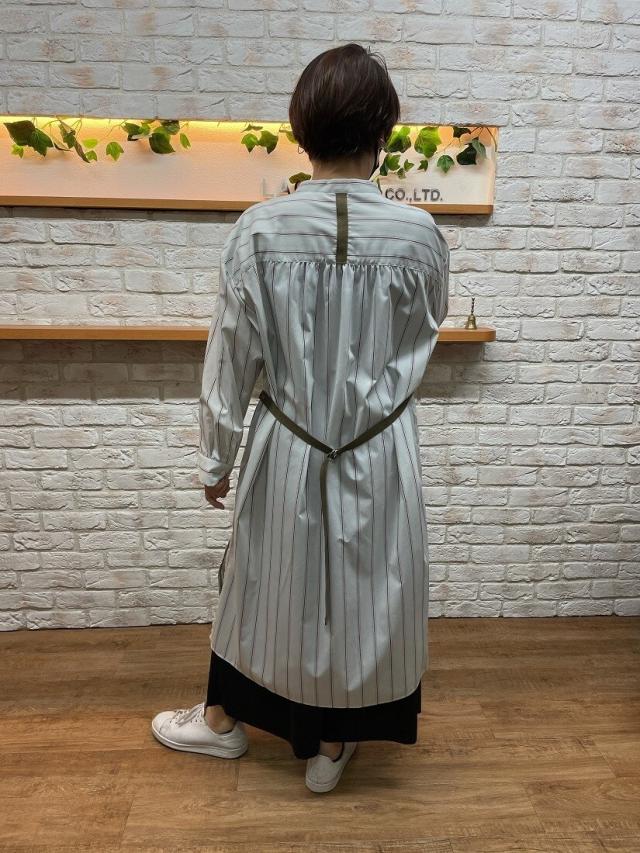 アル・ディ・ラ/ストライプロングシャツチュニックAW_11