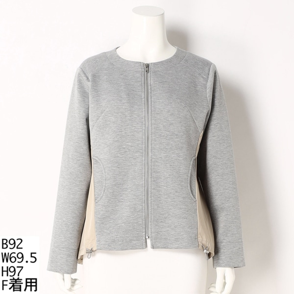 アル・ディ・ラ/【ストレッチ】後ろ切替ブルゾン