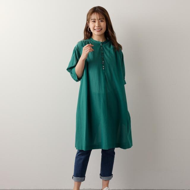 アル・ディ・ラ/多ボタン無地ワンピースの通販は