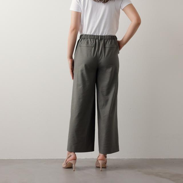 アル・ディ・ラ（AL DI LA）/【麻混】キレイめワイドパンツの通販はau