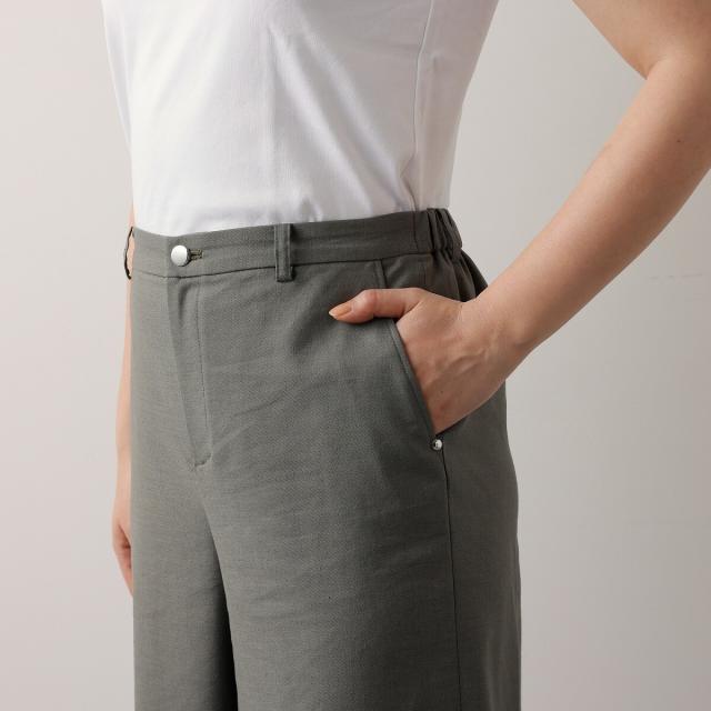 アル・ディ・ラ（AL DI LA）/【麻混】キレイめワイドパンツの通販はau