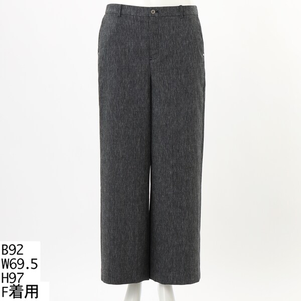 アル・ディ・ラ（AL DI LA）/【麻混】キレイめワイドパンツの通販はau