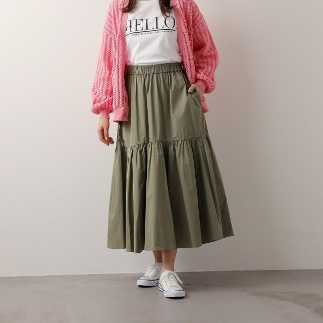 アル・ディ・ラ（AL DI LA）/メモリーギャザースカートの通販はau PAY