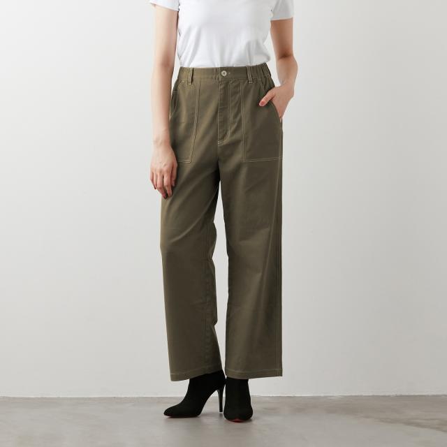 アル・ディ・ラ（AL DI LA）/ストレッチコットンワークパンツ