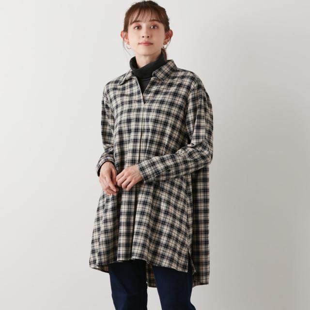 アル・ディ・ラ（AL DI LA）/スキッパーチェックブラウスの通販はau