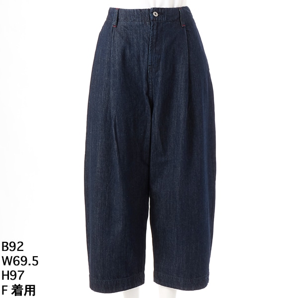 アル・ディ・ラ（AL DI LA）/タックカーヴィーデニムパンツ アル・ディ・ラ（AL DI LA）/タックカーヴィーデニムパンツ